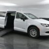White Chrysler Voyager with BraunAbility Side Entry Manual Fold Out conversion