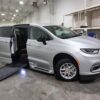 Silver Chrysler Pacifica with BraunAbility Side Entry Automatic In Floor conversion