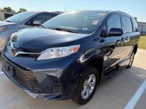 Blue Toyota Sienna with Vantage Mobility Side Entry Automatic In Floor conversion