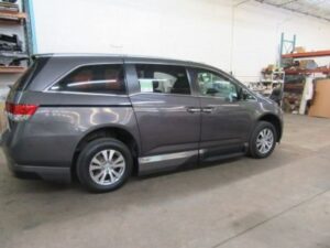 Grey Honda Odyssey with Vantage Mobility Side Entry Automatic In Floor conversion