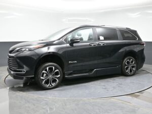 Midnight Black Metallic Toyota Sienna with BraunAbility Side Entry Automatic In Floor conversion
