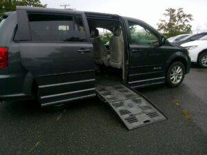 Dodge Grand Caravan with BraunAbility Side Entry Automatic Fold Out conversion
