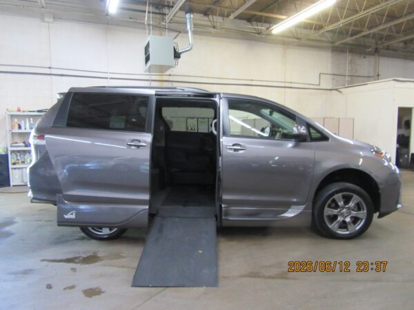Grey Toyota Sienna with Vantage Mobility Side Entry Automatic In Floor conversion