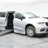 Silver Chrysler Pacifica with BraunAbility Side Entry Automatic Fold Out conversion