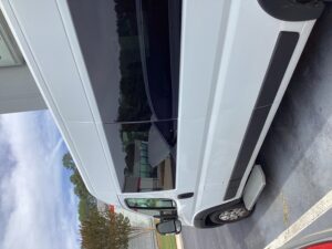 White Ram Promaster with Driverge Rear Entry Automatic Fold Out conversion