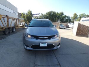 Silver Chrysler Pacifica with Vantage Mobility Side Entry Automatic In Floor conversion