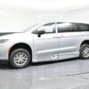 Silver Chrysler Pacifica with BraunAbility Side Entry Automatic Fold Out conversion
