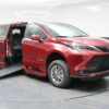 Red Toyota Sienna with BraunAbility Side Entry Automatic In Floor conversion