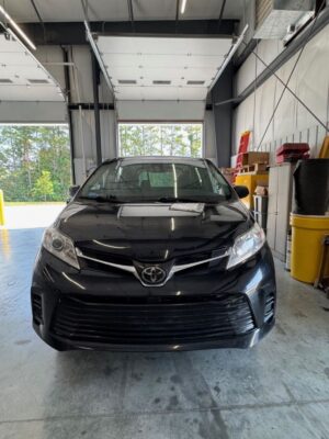 Black Toyota Sienna with Vantage Mobility Side Entry Automatic In Floor conversion