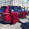 Red Toyota Sienna with Vantage Mobility Side Entry Manual In Floor conversion