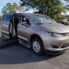 Silver Chrysler Pacifica with BraunAbility Side Entry Automatic Fold Out conversion