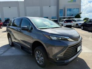 Grey Toyota Sienna with BraunAbility Side Entry Automatic In Floor conversion
