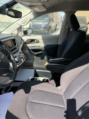 Black Chrysler Voyager with Driverge Rear Entry Manual Fold Out conversion