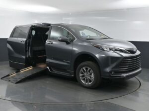 Grey Toyota Sienna with BraunAbility Side Entry Automatic Fold Out conversion