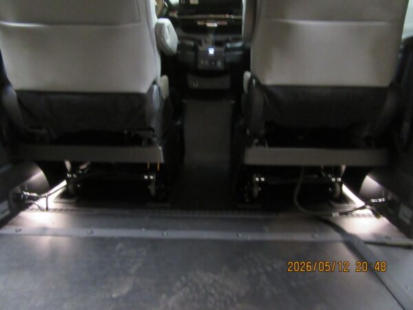 Black Toyota Sienna with BraunAbility Side Entry Automatic In Floor conversion