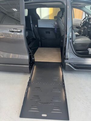Grey Toyota Sienna with BraunAbility Side Entry Automatic Fold Out conversion