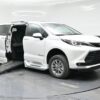 White Toyota Sienna with BraunAbility Side Entry Automatic Fold Out conversion