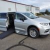 Silver Chrysler Pacifica with BraunAbility Side Entry Automatic In Floor conversion