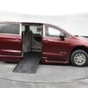 Red Chrysler Voyager with BraunAbility Side Entry Automatic Fold Out conversion