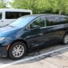Blue Chrysler Pacifica with Driverge Side Entry Automatic Fold Out conversion