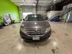 Grey Honda Odyssey with BraunAbility Side Entry Automatic Fold Out conversion