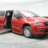 Red Chrysler Pacifica with BraunAbility Side Entry Automatic Fold Out conversion