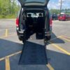 Grey Dodge Grand Caravan with BraunAbility Rear Entry Manual Fold Out conversion