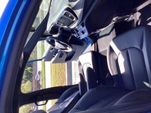 Blue Chrysler Pacifica with Driverge Side Entry Automatic Fold Out conversion