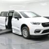 White Chrysler Pacifica with BraunAbility Side Entry Automatic Fold Out conversion