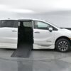 White Honda Odyssey with BraunAbility Side Entry Automatic In Floor conversion