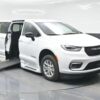 White Chrysler Pacifica with BraunAbility Side Entry Automatic In Floor conversion
