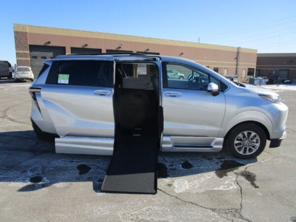 Silver Toyota Sienna with Vantage Mobility Side Entry Automatic In Floor conversion