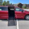 Red Chrysler Pacifica with Driverge Side Entry Automatic Fold Out conversion