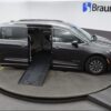 Grey Chrysler Pacifica with BraunAbility Side Entry Automatic Fold Out conversion