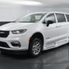 White Chrysler Pacifica with BraunAbility Side Entry Automatic Fold Out conversion