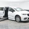 White Chrysler Pacifica with BraunAbility Side Entry Automatic Fold Out conversion