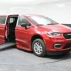 Red Chrysler Pacifica with BraunAbility Side Entry Automatic Fold Out conversion
