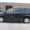 Black Dodge Grand Caravan with Vantage Mobility Side Entry Manual In Floor conversion