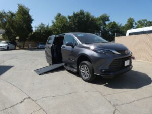 Grey Toyota Sienna with BraunAbility Side Entry Automatic In Floor conversion