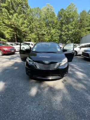 Black Toyota Sienna with BraunAbility Side Entry Automatic Fold Out conversion