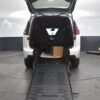 White Chrysler Pacifica with BraunAbility Rear Entry Manual Fold Out conversion