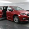 Red Chrysler Pacifica with BraunAbility Side Entry Automatic Fold Out conversion