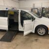 White Chrysler Voyager with Driverge Side Entry Automatic Fold Out conversion