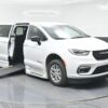 White Chrysler Pacifica with BraunAbility Side Entry Automatic In Floor conversion
