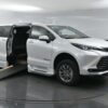 White Toyota Sienna with BraunAbility Side Entry Automatic In Floor conversion