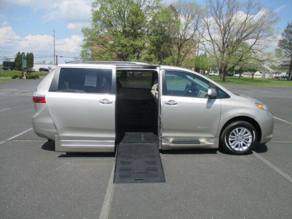 Brown Toyota Sienna with BraunAbility Side Entry Automatic Fold Out conversion