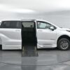 White Toyota Sienna with BraunAbility Side Entry Automatic Fold Out conversion