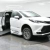White Toyota Sienna with BraunAbility Side Entry Automatic In Floor conversion