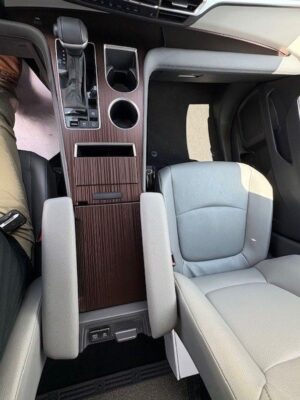 Black Toyota Sienna with Driverge Rear Entry Manual Fold Out conversion