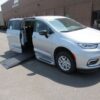 Silver Chrysler Pacifica with BraunAbility Side Entry Automatic In Floor conversion